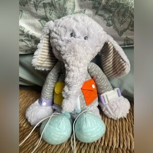 Demdaco Purple Elephant buckle and snap buddy